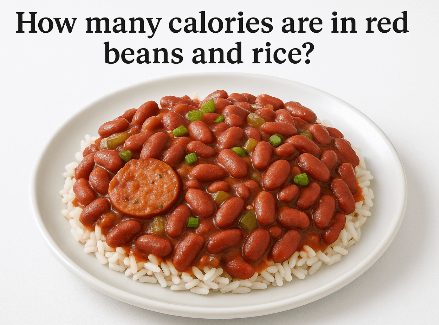 How many calories are in red beans and rice?